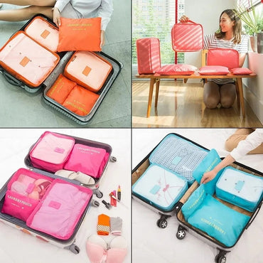 6 Pcs Travel Bag Set