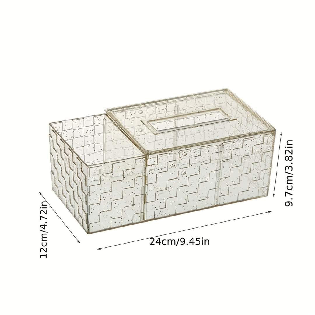 Luxury Acrylic Tissue Box With Holder