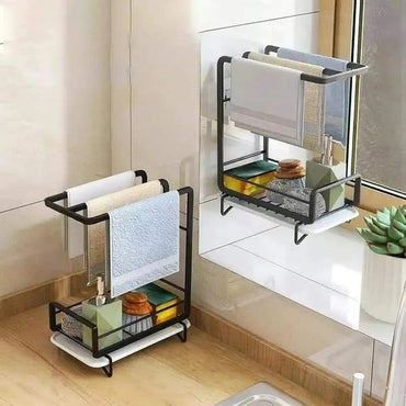 Wall Mounted Rag Drain Shelf