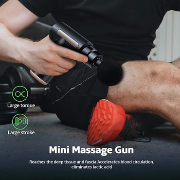 4 in 1 Deep Tissue Massage Gun | Handheld Electric Body Massager for Pain Relief & Muscle Recovery