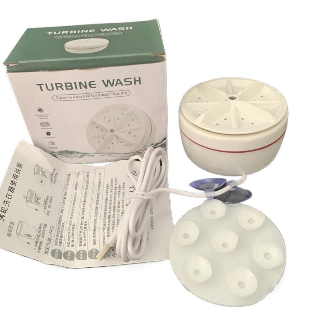 Portable Turbine Ultrasonic Washing Machine - (IMPORTED)