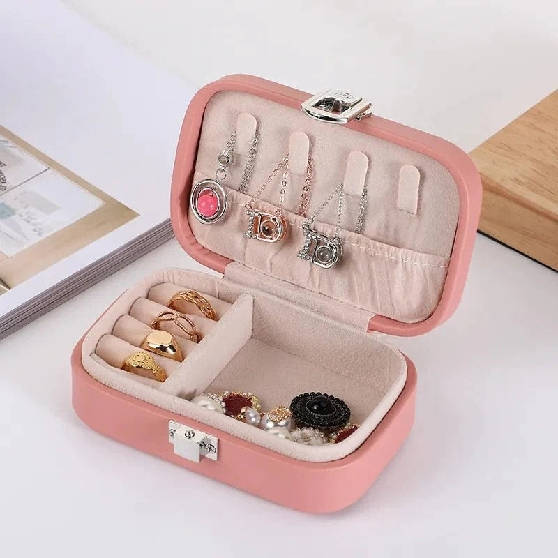 Mini Macaron Jewelry Box | Portable Travel Jewelry Organizer