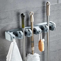 Wall Mount Mop And Broom Holder