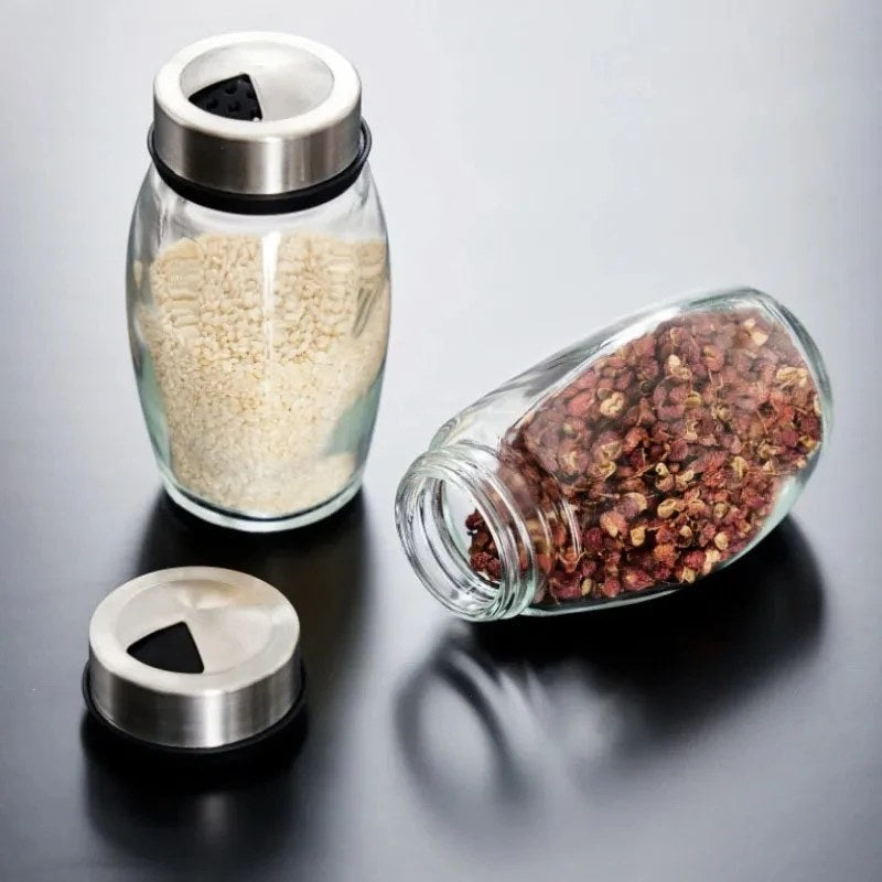 360° Spice Jar Organizer | Stainless Steel Lid Masala Rack