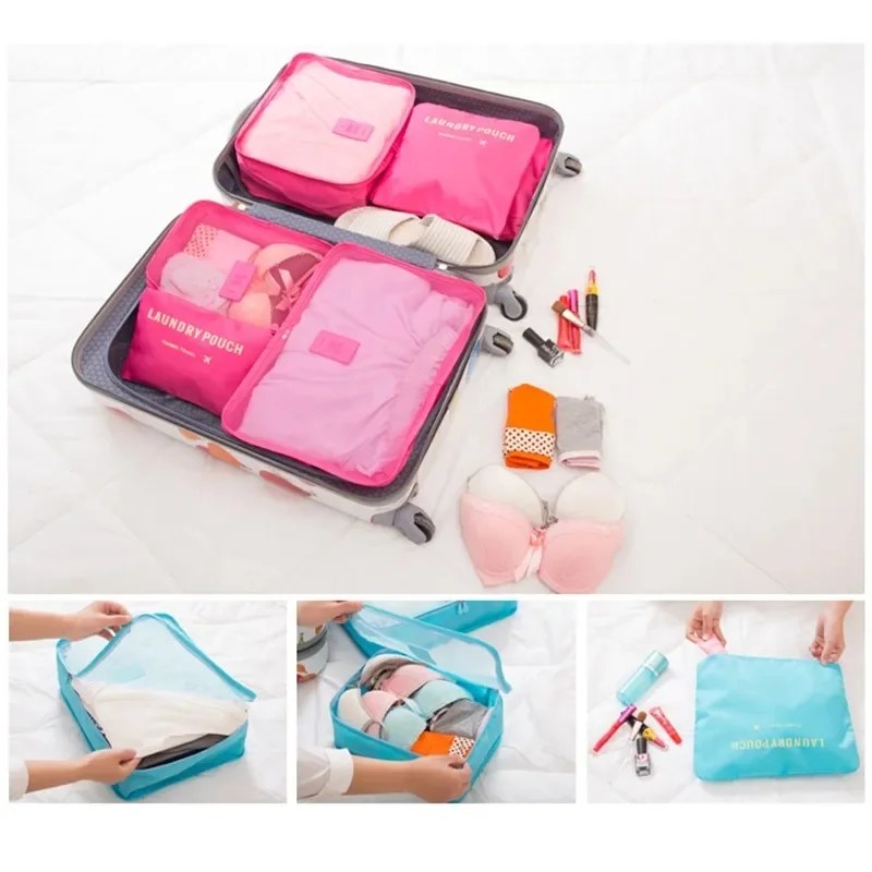 6 Pcs Travel Bag Set