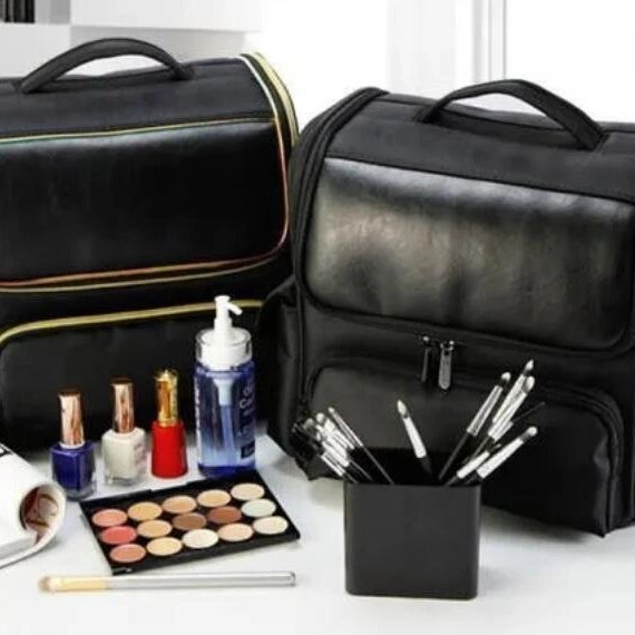 Large Capacity Women Travel Cosmetic Organizer Suitcase