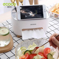 Ecoco Tissue Box With Multifunctional Holder