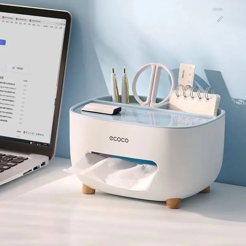 Ecoco Tissue Box With Multifunctional Holder