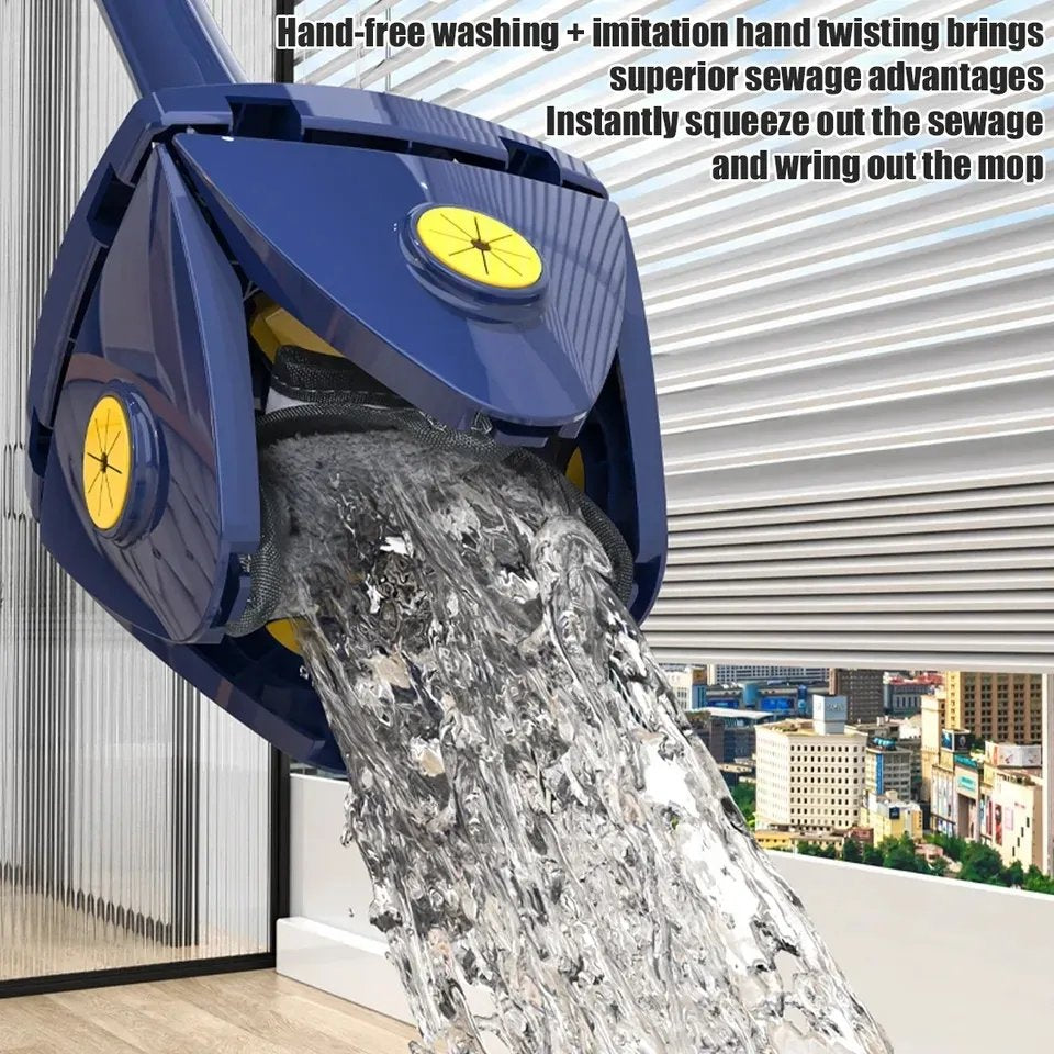 Rotatable 4 Leaf Twist Mop