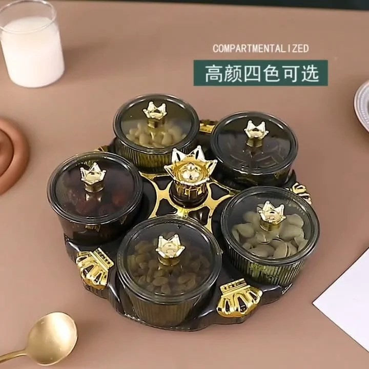New Luxury Rotating Dry Fruit Dish