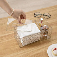 Luxury Acrylic Tissue Box With Holder