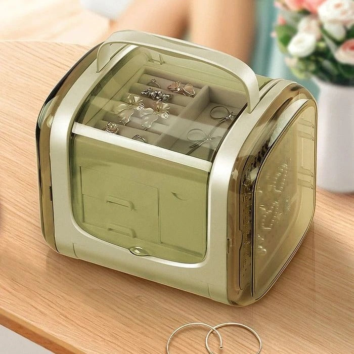 Large Capacity Luxury European Style Jewelry Box | Multi-Layer Organizer