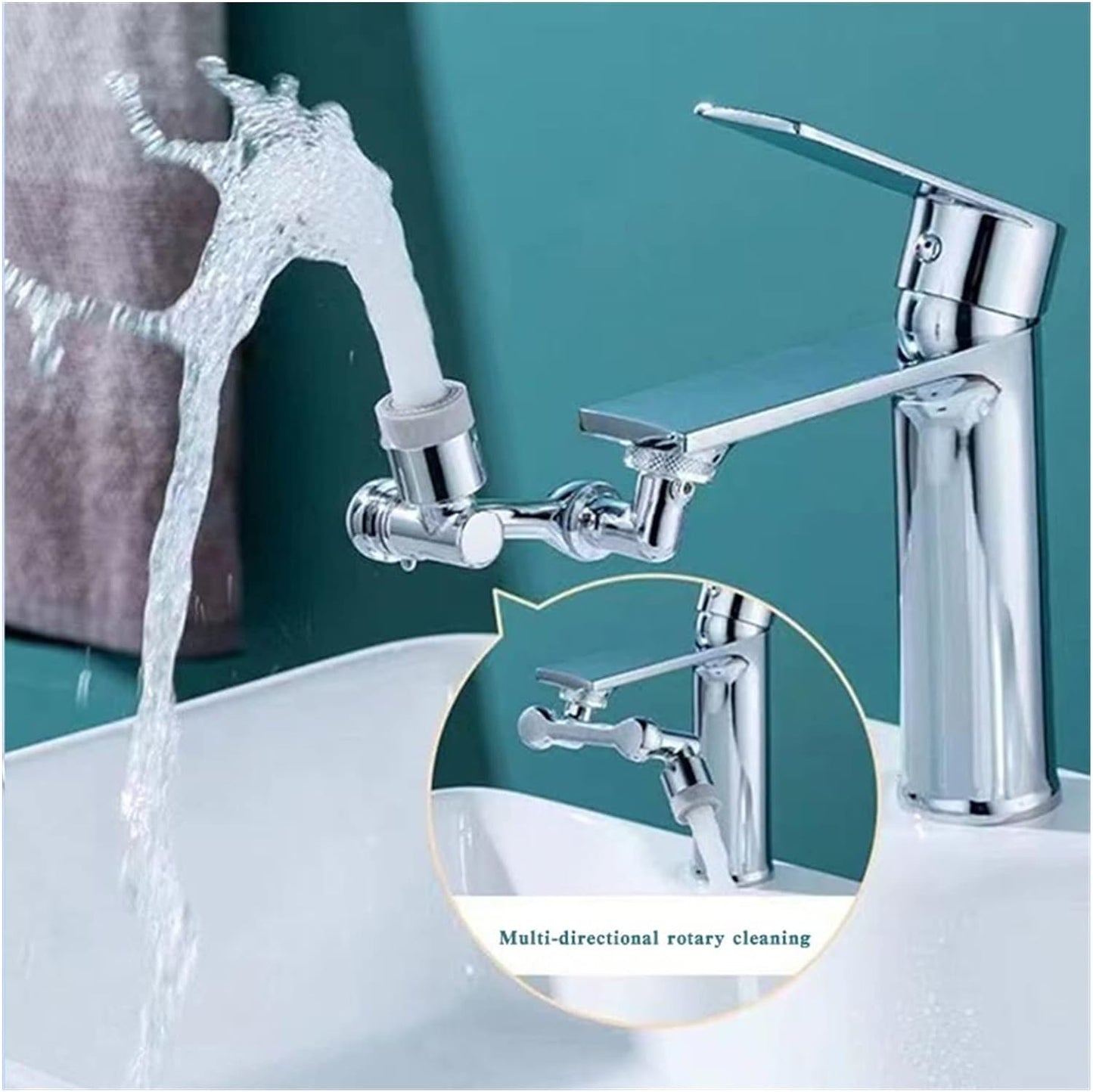 Universal Splash Filter Faucet Rotating