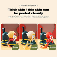 Manual Fruit Peeler Machine | Apple, Potato & Pear Peeling Tool